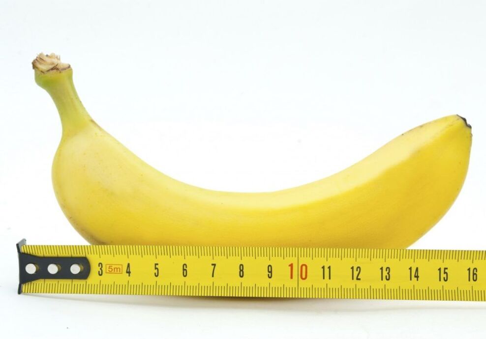Messung der Penisgröße am Beispiel einer Banane
